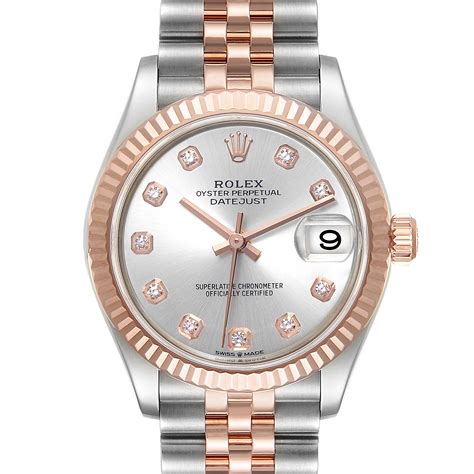 ladies rose gold rolex with diamonds|rolex rose gold datejust price.